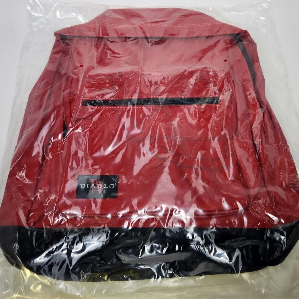 Officially Licensed Blizzard Diablo 4 Red & Black Backpack – New/Sealed